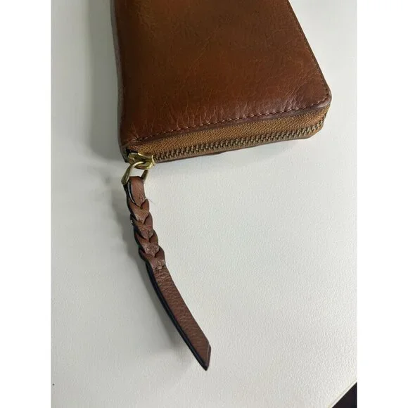 Fossil Caroline Leather Chevron Colorful Zip Around RFID Wallet - Picture 7 of 10